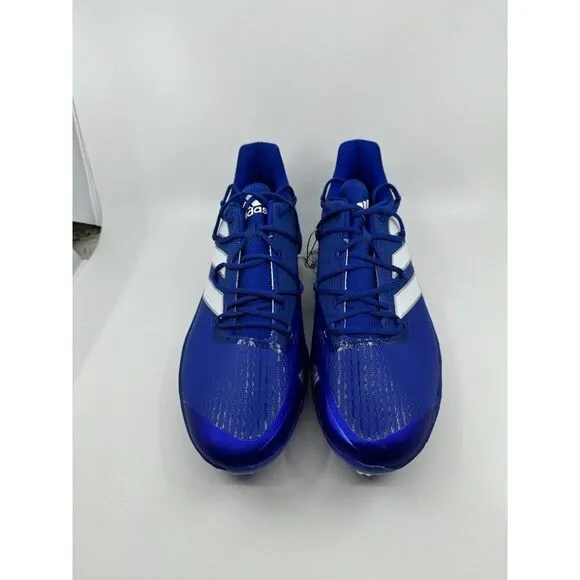 Men Adidas Adizero Afterburner 8 Baseball Cleats Royal Blue FZ4215 Size 13 NEW