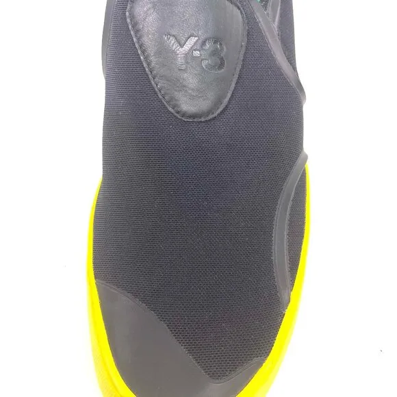 Men's Adidas Yohji Yamamoto Y-3 Black Hand Painted Slip On Shoes Q34391 Size 9