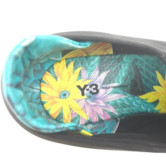 Men's Adidas Yohji Yamamoto Y-3 Black Hand Painted Slip On Shoes Q34391 Size 9