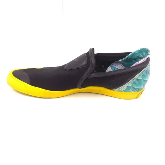 Men's Adidas Yohji Yamamoto Y-3 Black Hand Painted Slip On Shoes Q34391 Size 9