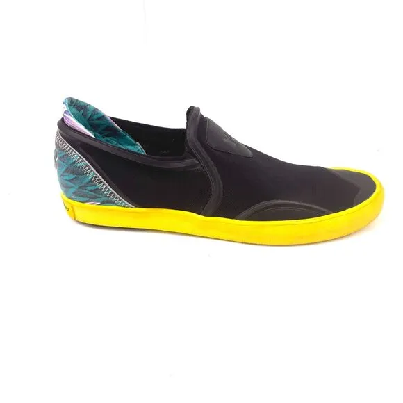 Men's Adidas Yohji Yamamoto Y-3 Black Hand Painted Slip On Shoes Q34391 Size 9