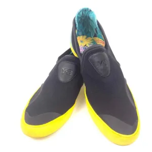 Men's Adidas Yohji Yamamoto Y-3 Black Hand Painted Slip On Shoes Q34391 Size 9