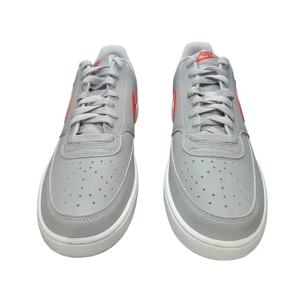 🤩Mens Casual Shoes Nike Court Vision Lo Next Nature 10 Wolf Grey Red DH2987-004