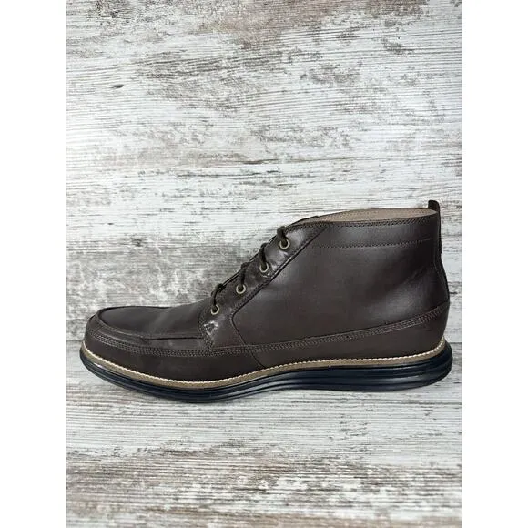 Men's Cole Haan Original Grand OS Moc II Brown Leather Chukka Boot Sz 13M EUC!