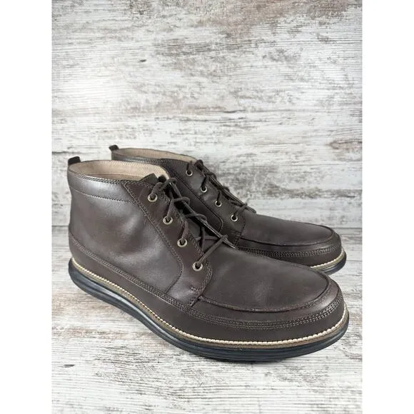 Men's Cole Haan Original Grand OS Moc II Brown Leather Chukka Boot Sz 13M EUC!