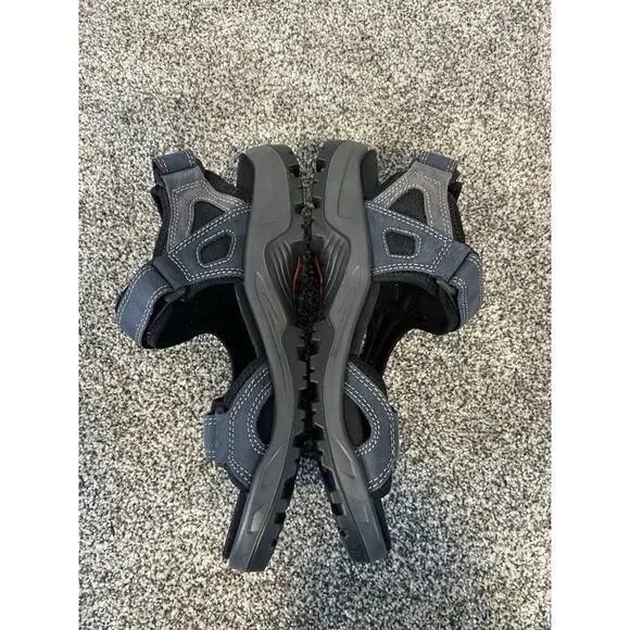 Men’s ECCO Offroad Nubuck Outdoor Sandals Blue NEW Size 42 US 8-8.5 Adjustable