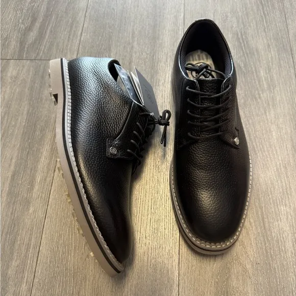 Men's G/Fore G4 Collection Gallivanter Onyx Black Leather Golf G4MC20EF01 Sz 11
