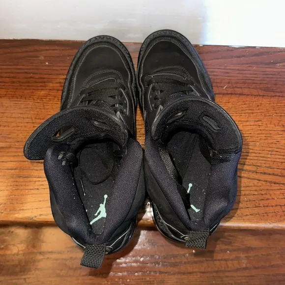 Men’s Nike Jordan Spizike 'Green Glow' Black Glow In The Dark Shoes Size 9