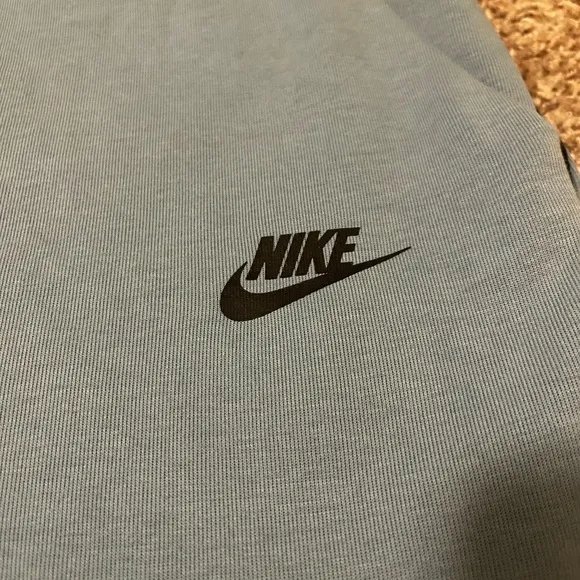 Men's Nike Sportswear Tech Fleece Drawstring Sports Shorts Light Blue