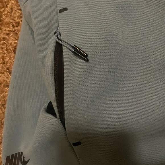 Men's Nike Sportswear Tech Fleece Drawstring Sports Shorts Light Blue
