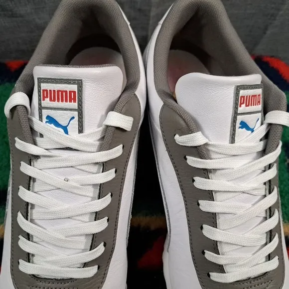 Men's Puma Roma Retro White/Red-Indigo Size 12 (371514 01)