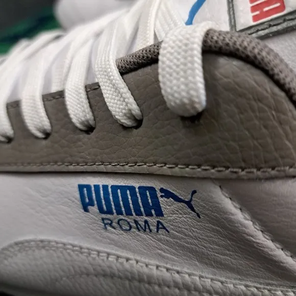 Men's Puma Roma Retro White/Red-Indigo Size 12 (371514 01)