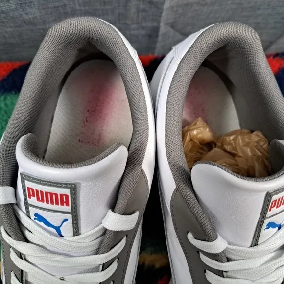 Men's Puma Roma Retro White/Red-Indigo Size 12 (371514 01)