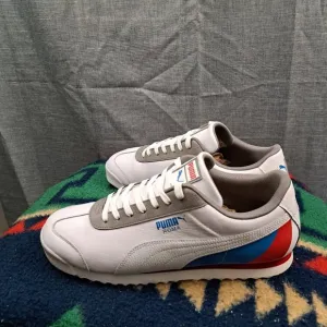 Men's Puma Roma Retro White/Red-Indigo Size 12 (371514 01)