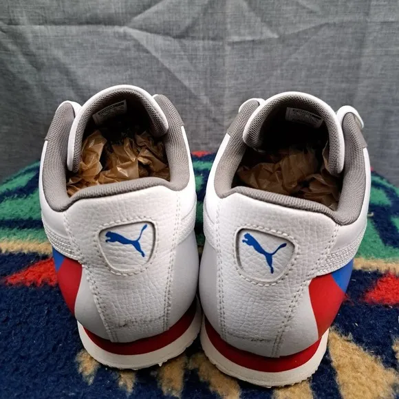 Men's Puma Roma Retro White/Red-Indigo Size 12 (371514 01)