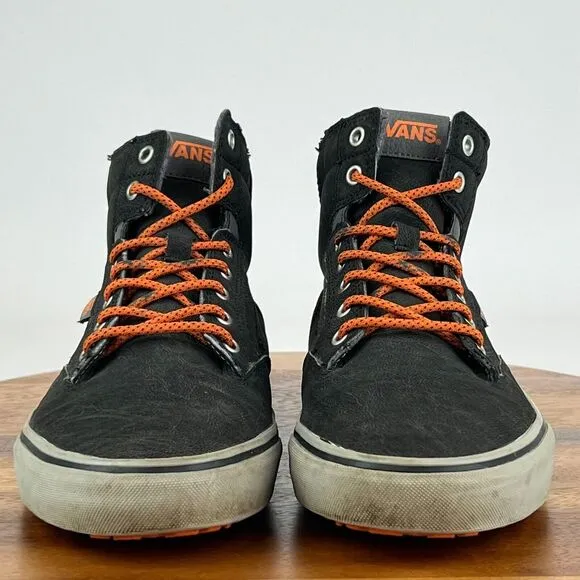 Mens Vans All Weather MTE Gray Leather Hi Top Lined‎ Shoes Sneakers 10.5 M GUC