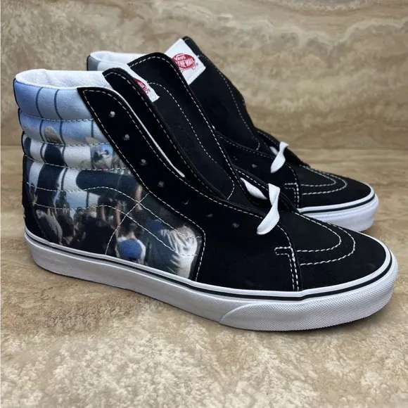 Mens Vans X MOCA Sk8-Hi Frances Stark Black Sneakers Limited-Edition 2021 Shoes