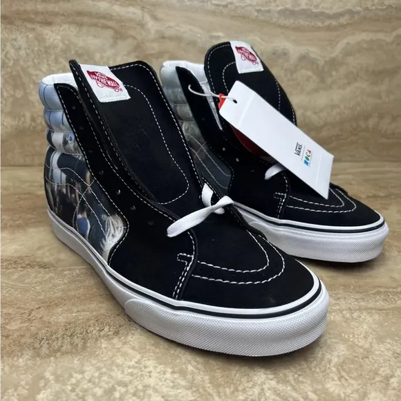 Mens Vans X MOCA Sk8-Hi Frances Stark Black Sneakers Limited-Edition 2021 Shoes