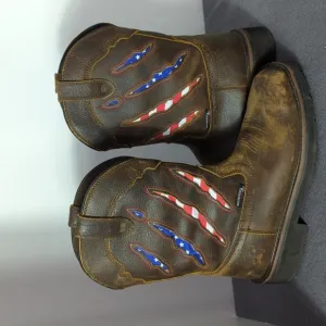 Men's Wolverine Patriotic Waterproof boots Sz. 8.5