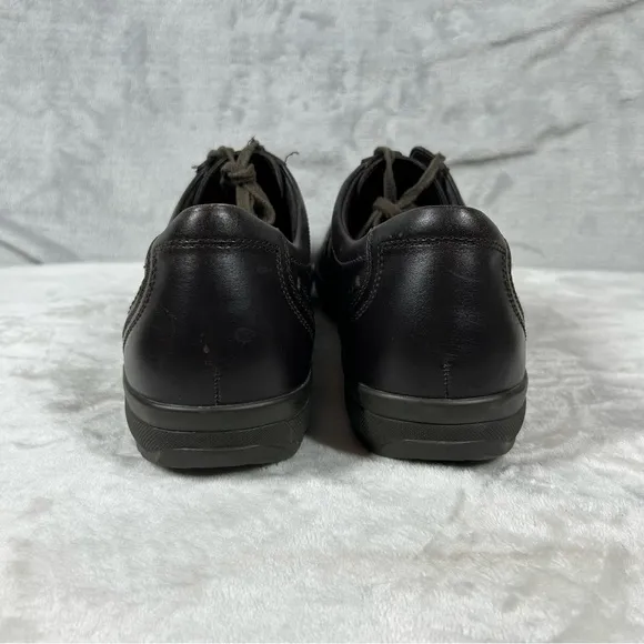Mephisto Match Mens 13 US Walking Shoes Runoff Air Jet Leather Dark Brown