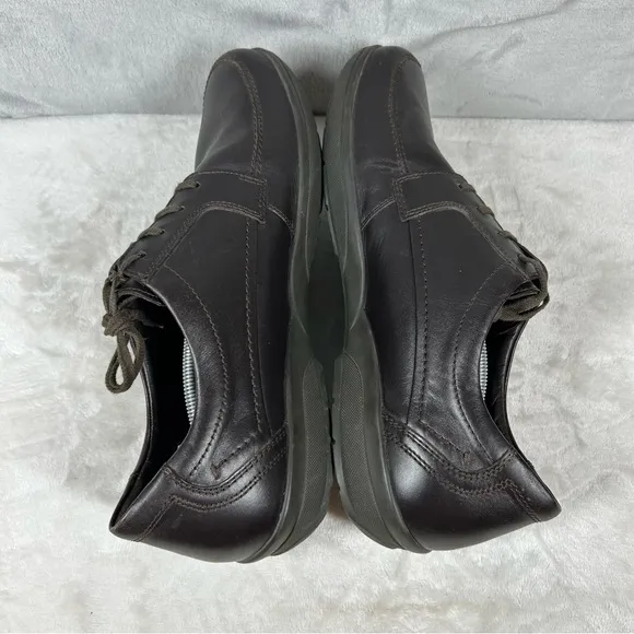 Mephisto Match Mens 13 US Walking Shoes Runoff Air Jet Leather Dark Brown
