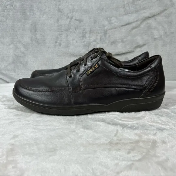 Mephisto Match Mens 13 US Walking Shoes Runoff Air Jet Leather Dark Brown