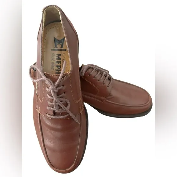 MEPHISTO Men's Brown Leather Loafer Walking Dress Shoes Size 8.5 Like New!