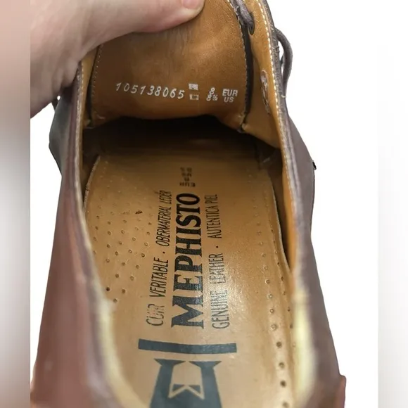 MEPHISTO Men's Brown Leather Loafer Walking Dress Shoes Size 8.5 Like New!