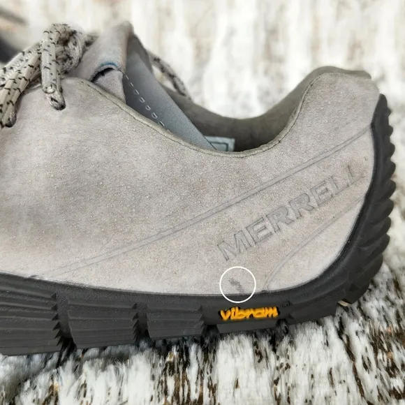 Merrell &quot;Move Glove Suede&quot; Barefoot Running Shoe Vibram Grey | Women's Size 6.5