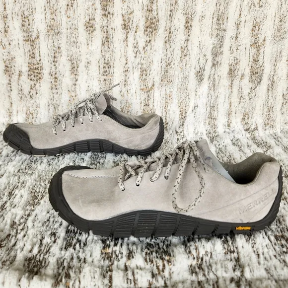 Merrell &quot;Move Glove Suede&quot; Barefoot Running Shoe Vibram Grey | Women's Size 6.5