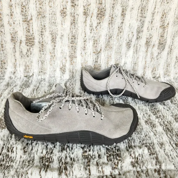 Merrell &quot;Move Glove Suede&quot; Barefoot Running Shoe Vibram Grey | Women's Size 6.5