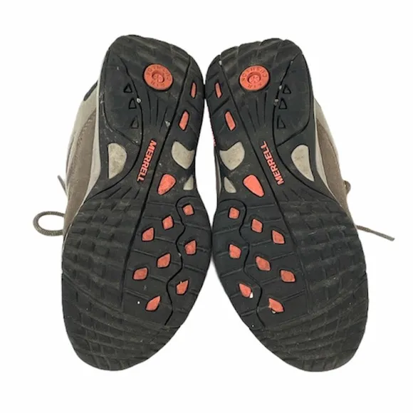 Merrell Athletic Shoes, Gray, Orange, 7