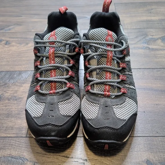 Merrell Hiking Shoes Grey‎ and Red Size 11