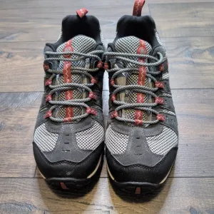 Merrell Hiking Shoes Grey‎ and Red Size 11