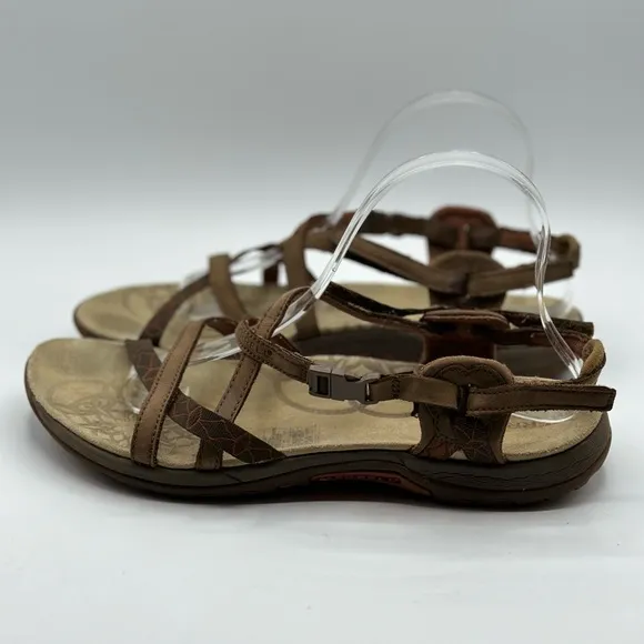 Merrell Jacardia Women's Brown Leather Sandals Size 10