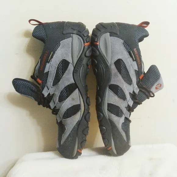 Merrell Men's Gray and Black Hiking Shoes J84279W Size 11 W