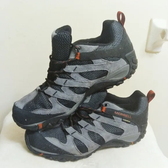 Merrell Men's Gray and Black Hiking Shoes J84279W Size 11 W
