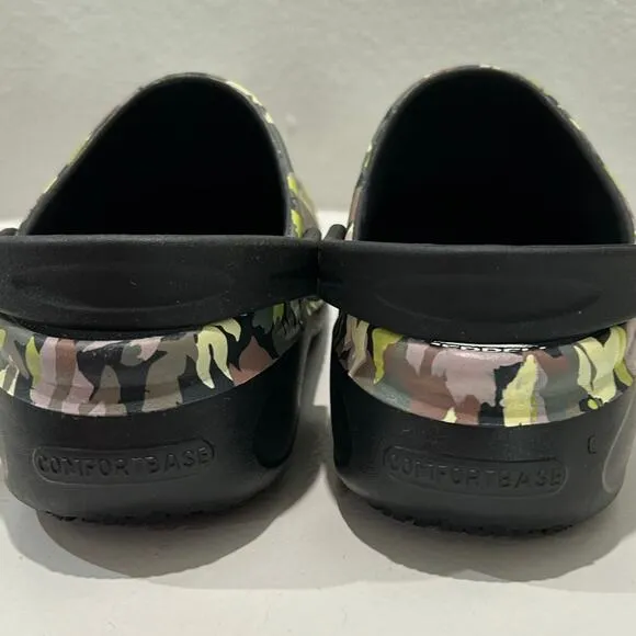 MERRELL New Pro Comfort Base Nursing Floral Camo Clogs Size M6 / W8