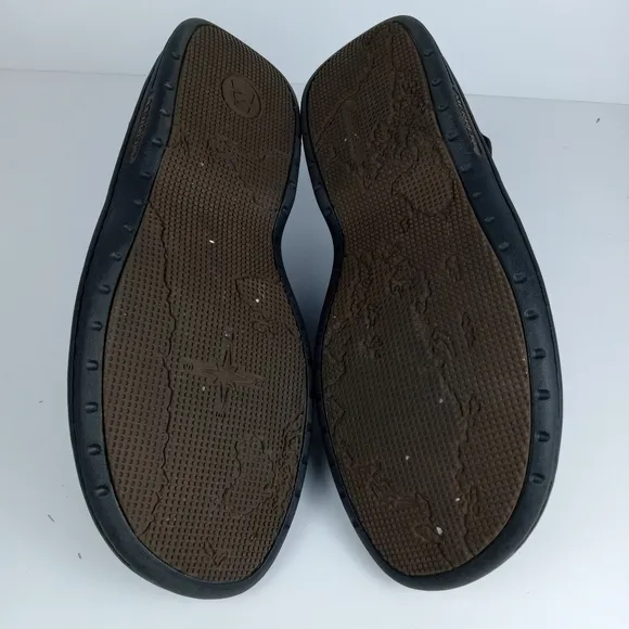 Merrell Sandals Mens 9 Brown Leather Outdoor Hiking Hook &amp; Loop Strap Fisherman