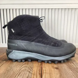 Merrell Thermo Snowdrift Zip Mid Shell Mens Sz 12 Black Insulated Boots J99843