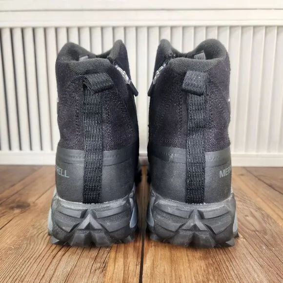 Merrell Thermo Snowdrift Zip Mid Shell Mens Sz 12 Black Insulated Boots J99843