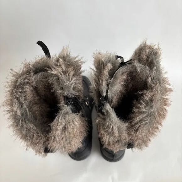 Merrell Women black leather Snowcreek Tall Polar Waterproof Boots size 10.5