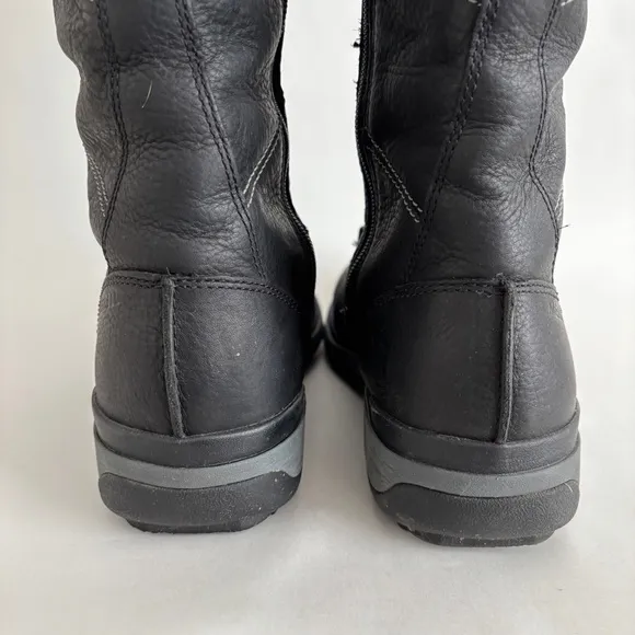 Merrell Women black leather Snowcreek Tall Polar Waterproof Boots size 10.5