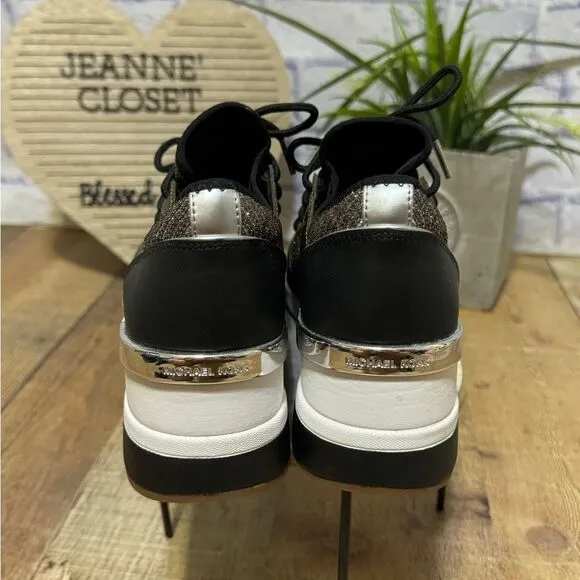 Michael Kors Liv Glitter Chain Mesh Sneakers