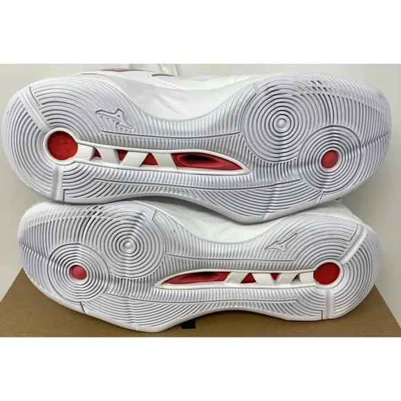 Mizuno Women's Wave Momentum 2 Volleyball Shoes White/Red Size 10 NEW