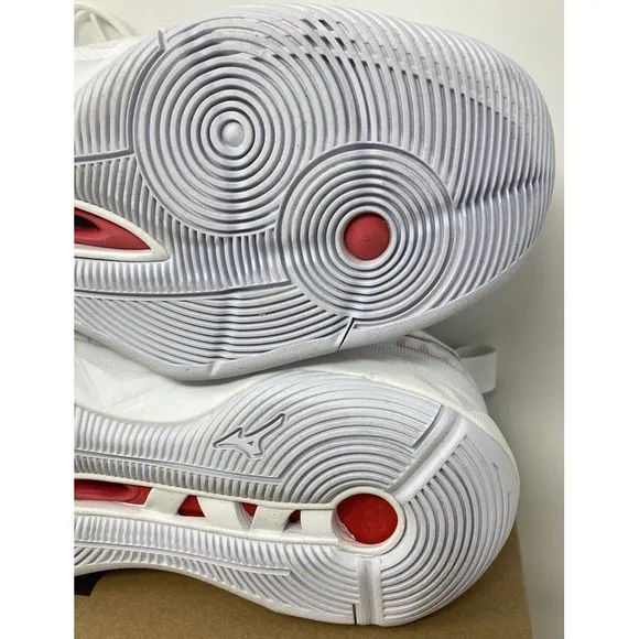 Mizuno Women's Wave Momentum 2 Volleyball Shoes White/Red Size 10 NEW