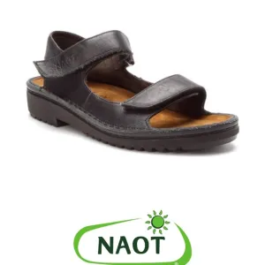 Naot Karenna Walking Sandals Black Matte Leather Comfort Outdoor Adjustable