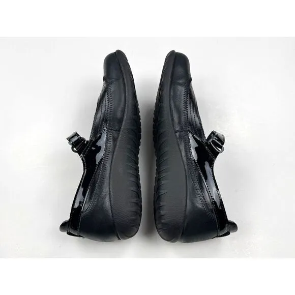 NAOT Kirei Mary Jane Flats Women 40 US 9 EUC Comfort Leather Walking Shoes Black