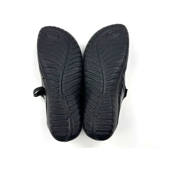 NAOT Kirei Mary Jane Flats Women 40 US 9 EUC Comfort Leather Walking Shoes Black