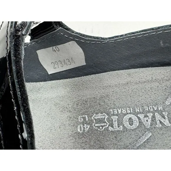 NAOT Kirei Mary Jane Flats Women 40 US 9 EUC Comfort Leather Walking Shoes Black